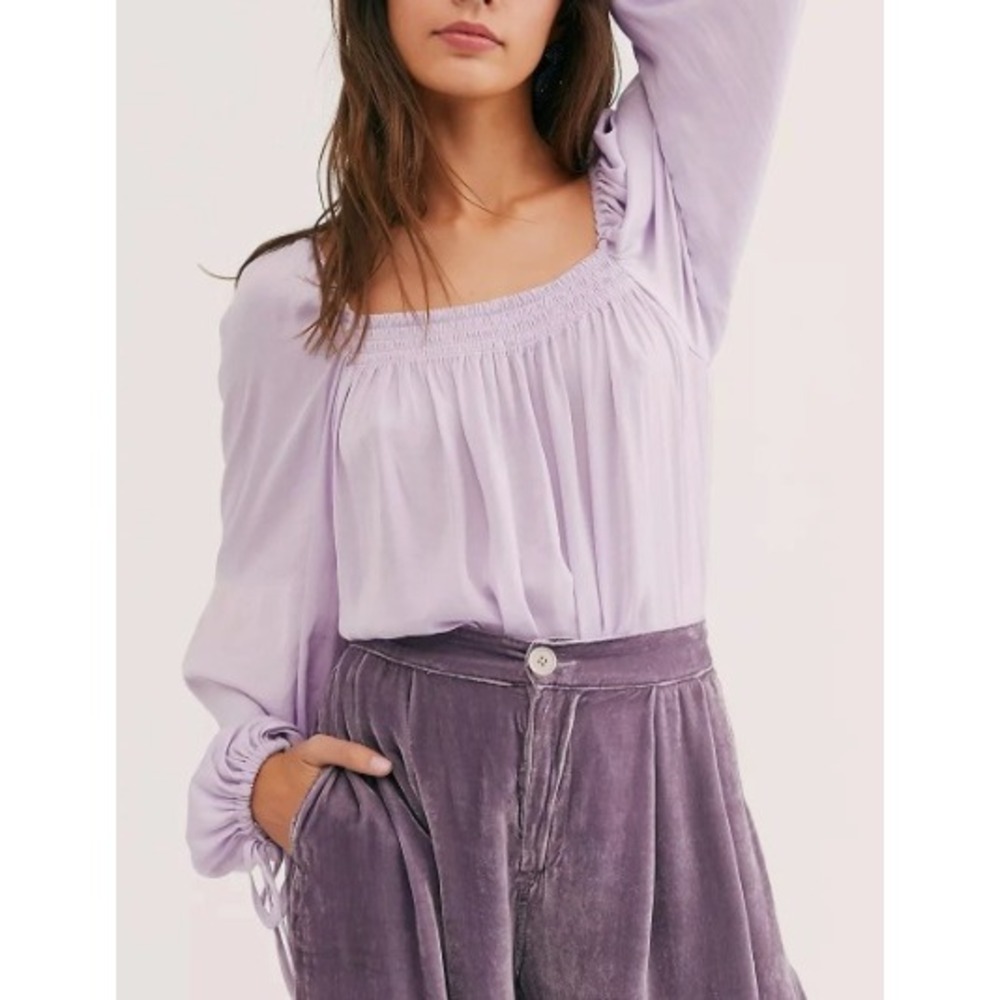 New FREE PEOPLE size XS Another Round Bodysuit in Lavender Feminine